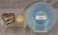 3 Piece Assorted Fine Art Glass.