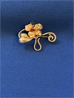 Silver/Gold Flower Pin