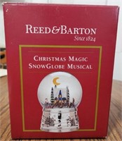 Reed & Barton Christmas Magic Snowglobe Musical