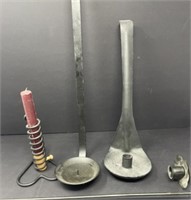 Vintage Metal Candlestick Holders