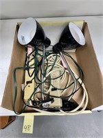 Extension Cords & Clip on Lights Lot