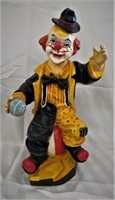 LARGE CLOWN FIGURINE