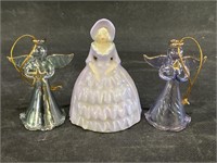 Carleton Ware Woman Bell & Glass Angels