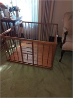 Antique child's playpen