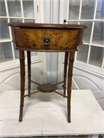Vintage accent table with drawer