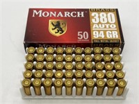 Monarch 380 Auto 94GR 
Cartridges