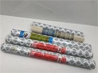 3 New Rolls Of Contact Paper & 1 Roll Of Shelf