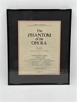 Vintage Phantom of the Opera Picture Framed
