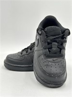 Nike Air Force 1 Triple Black Toddler Shoe (7C)