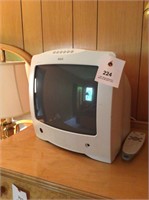 RCA Small TV bedroom with remote