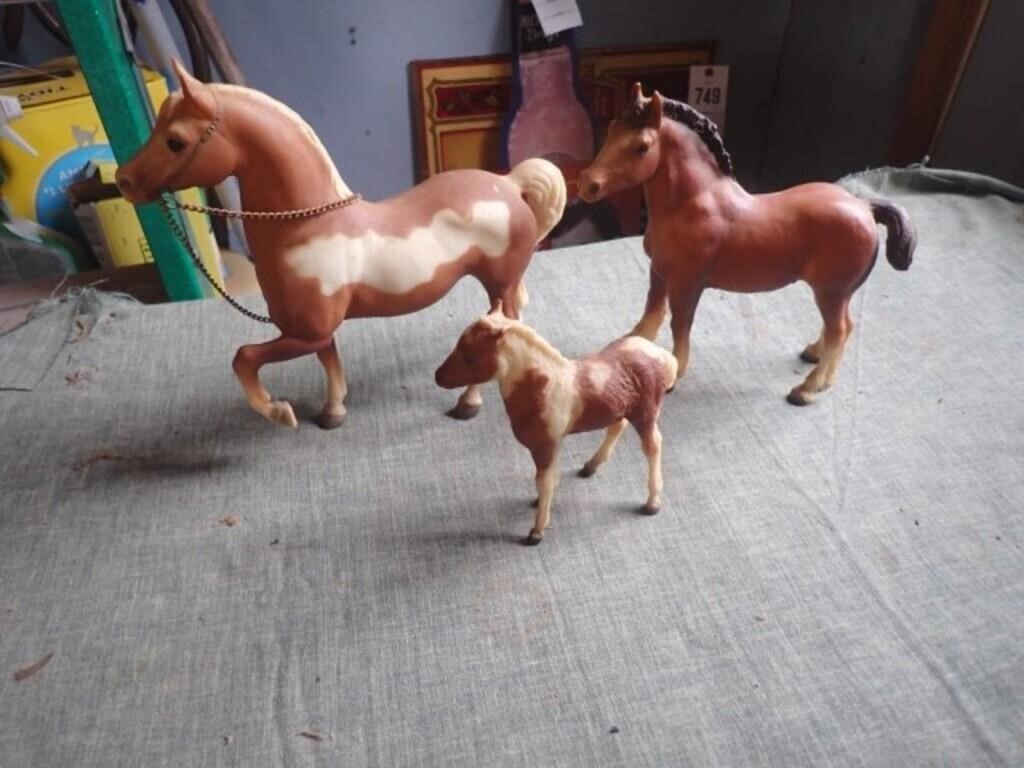 (3) Collectible Horses