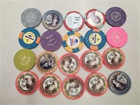 20 Las Vegas Casino & Advertising Chips