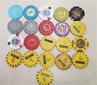 20 Las Vegas Casino & Advertising Chips