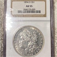 1894-O Morgan Silver Dollar NGC - AU55