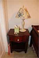 Night Stand and Lamp