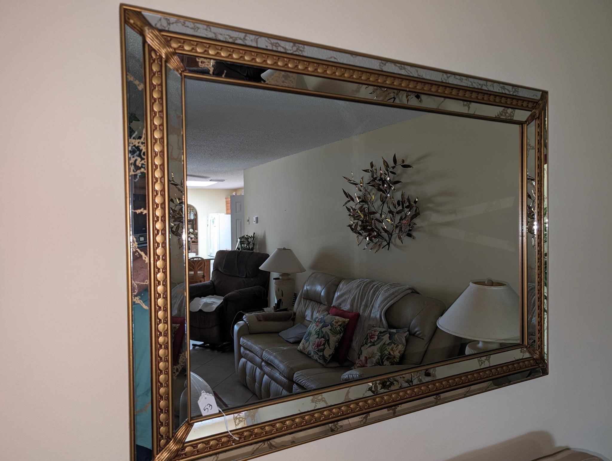 Decorative Wall Mirror Gold Trim