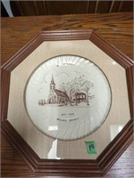 Creemore China & Glass Framed Plate St Boniface