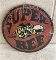Super Bee Tin Sign
