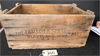 Lawson & Sessions Wood Advertising Box Cleveland