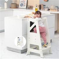 Toddler Kitchen Stool Helper - Adjustable