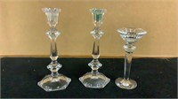 Glass Candlesticks