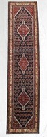 Hand Knotted Persian Hamedan Rug 3.5 x 14.6 ft.