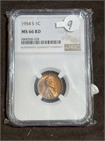 MS 661954 Wheat Cent Penny Graded NGC