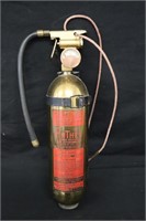 Vintage Anthes Brass Fire Extinguisher