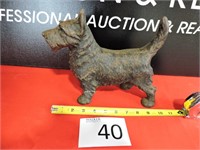 Vintage Cast Iron Scotty Dog