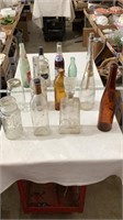 Vintage glass bottles