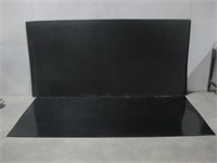 Sixteen 97"x 48.5" Black Vinyl Panels