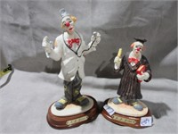 Clown figurines .