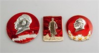 3 Assorted Chinese Chairman Mao Zedong Medals