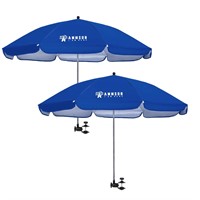AMMSUN 2 PCS Chair Umbrella with Clamp 43 inches