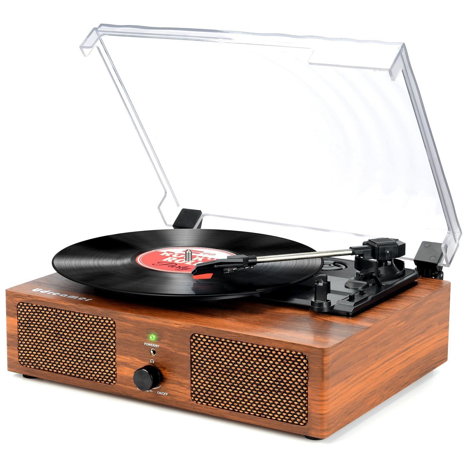 Vinyl Record Player Turntable with Upgraded