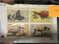 STAMP BLOCK WILDLIFE CONSERVATION