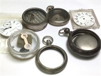 Group of Vintage Pocket Watch Parts