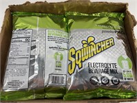 (16) New SQWINCHER Lemon Lime Powder Packs