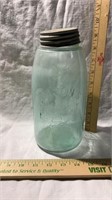 Mason’s   Aqua Colored Fruit Jar Patent 1858