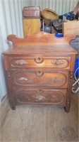 Antique wash stand and contents 37x36x18