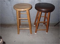 (2) Bar Stools - 1 Is Padded