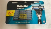 15 cartridges Gillette Mach 3