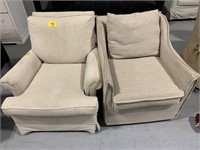 2 UPHOLSTERED ACCENT CHAIRS