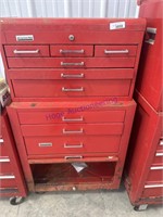 MONTGOMERY WARD ROLLING CHEST W/ 3 DRAWERS