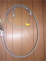 10 Ft Steel Cable W/ Hooks