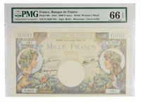 France. Gem Series 1944 1,000 Francs