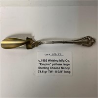 Sterling Cheese Scoop c.1892 Whiting "Empire"  74.