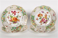 Set, Four Continental Late 19th C. Plates