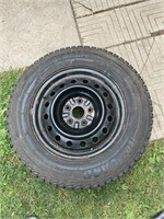 Yokohama winter tires on steel rims set of 4