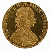 One pure Gold Austrian/Hungarian Coin Dated